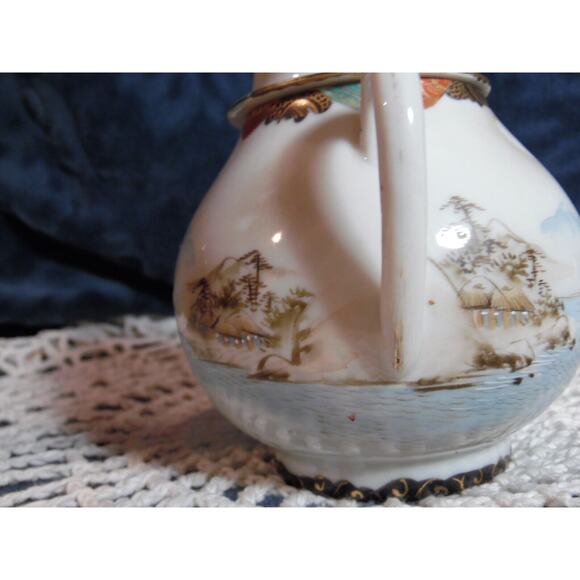 Vintage Japanese Water Birds 10 PC. Tea Set - Picture 6 of 16